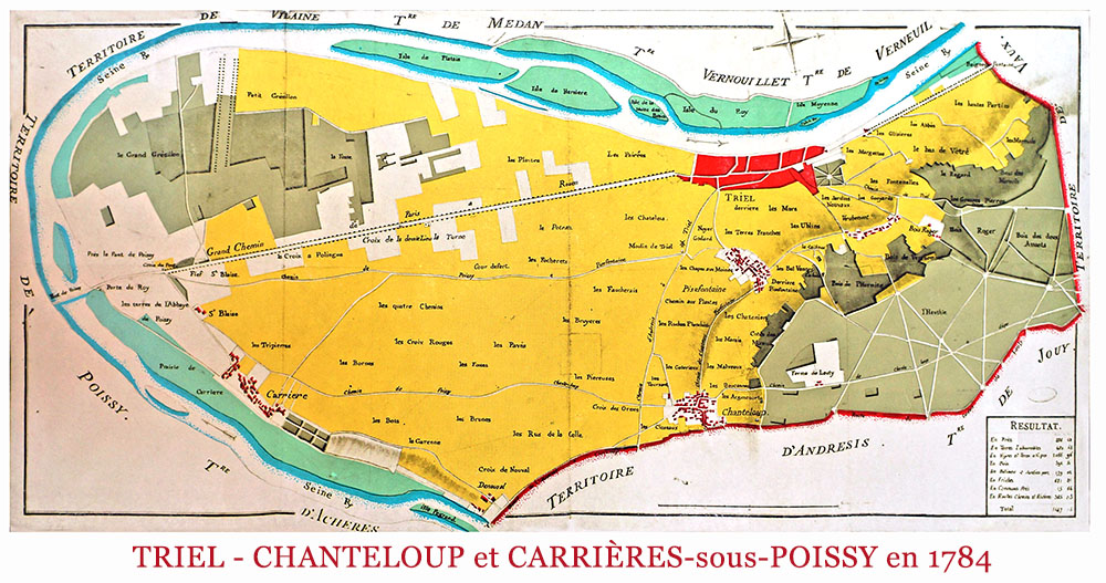 ID653 01 Triel Chanteloup  Carrieres en 1784